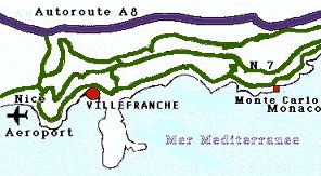 (Villefranche area map)